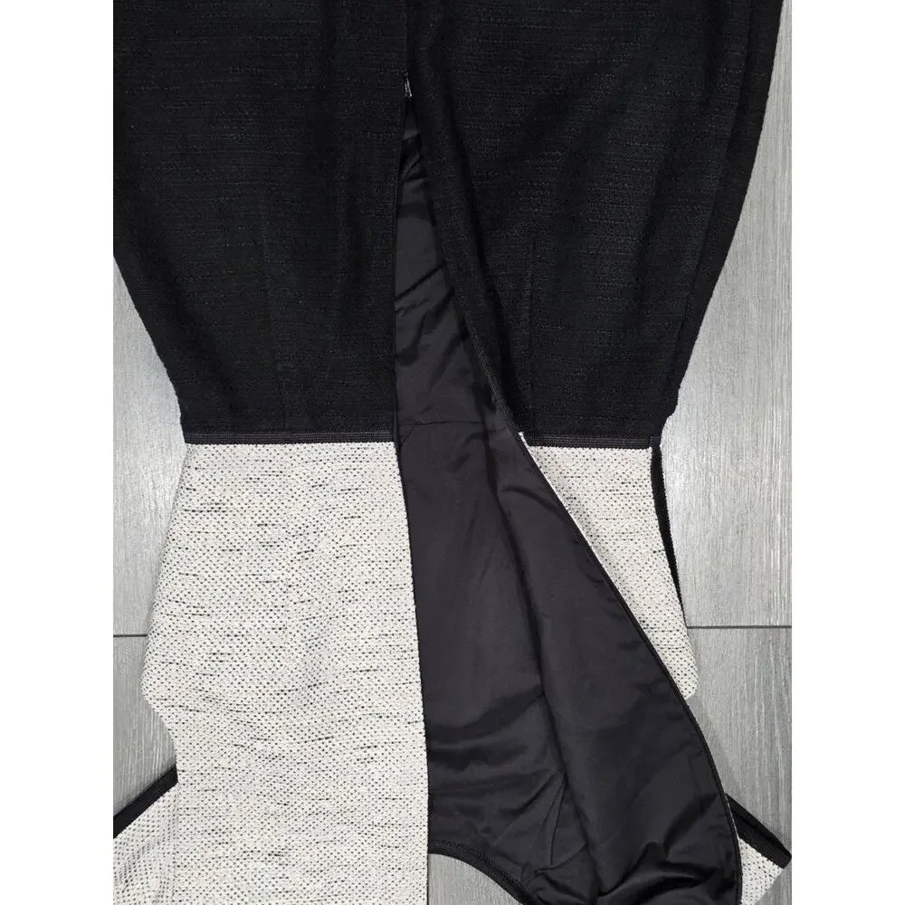 Hobbs Black And White Tweed office work Sheath Dress Size 2 A003342 - Picture 9 of 14